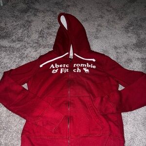 Abercrombie & Fitch Burgundy Hoodie